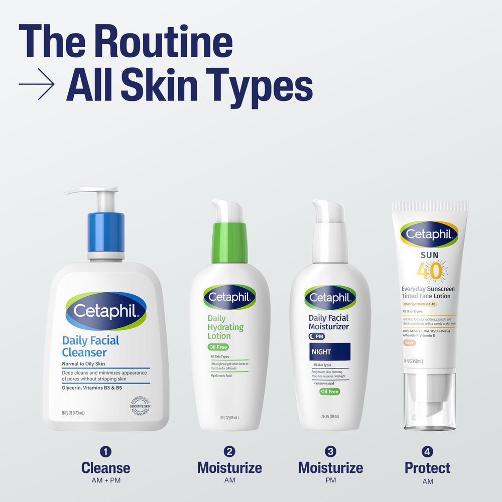 Close-up of Cetaphil Everyday Sunscreen Tinted Lotion's silky texture.