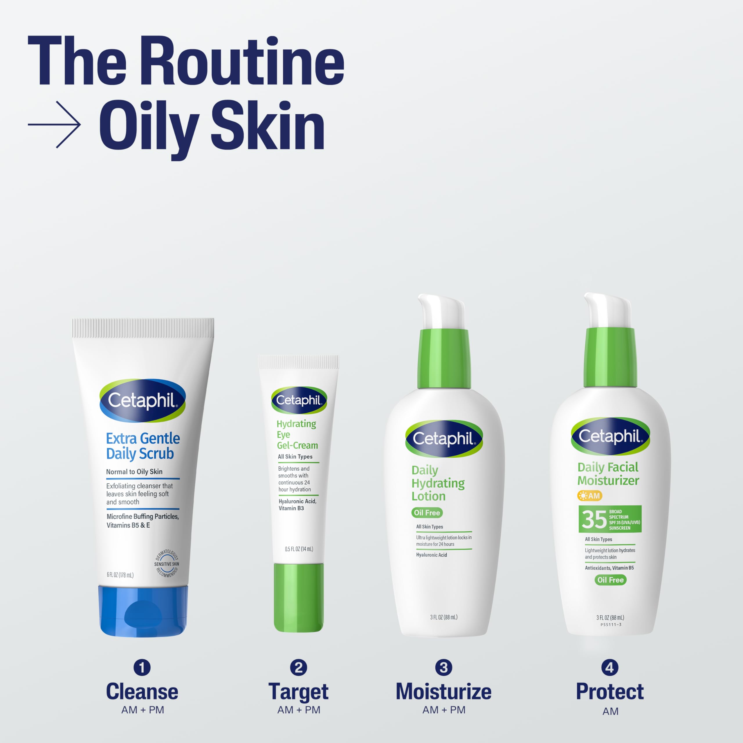 Cetaphil Exfoliating Face Wash dermatologist-tested and suitable for sensitive skin.