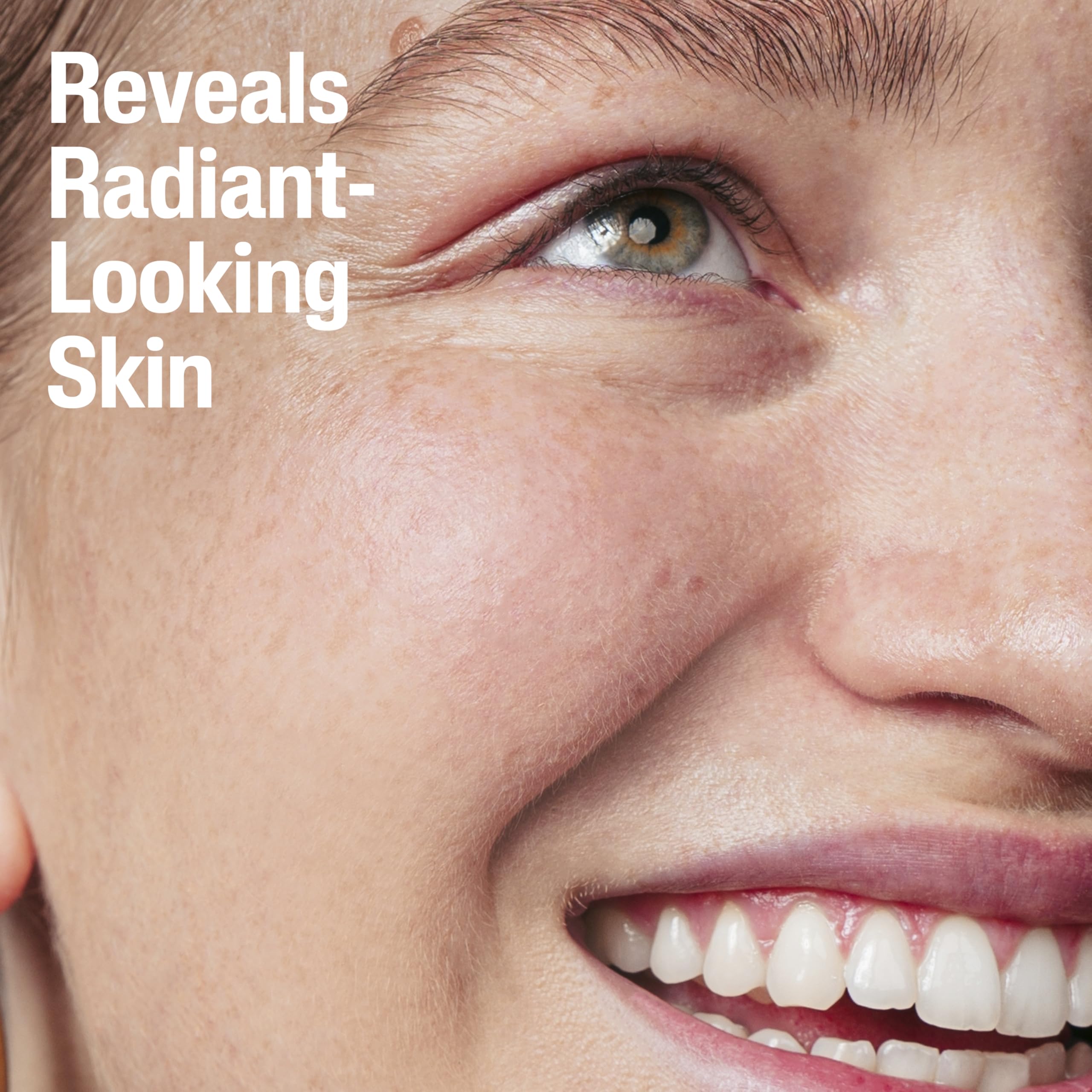 After-use Cetaphil Exfoliating Face Wash reveals softer, smoother skin texture.