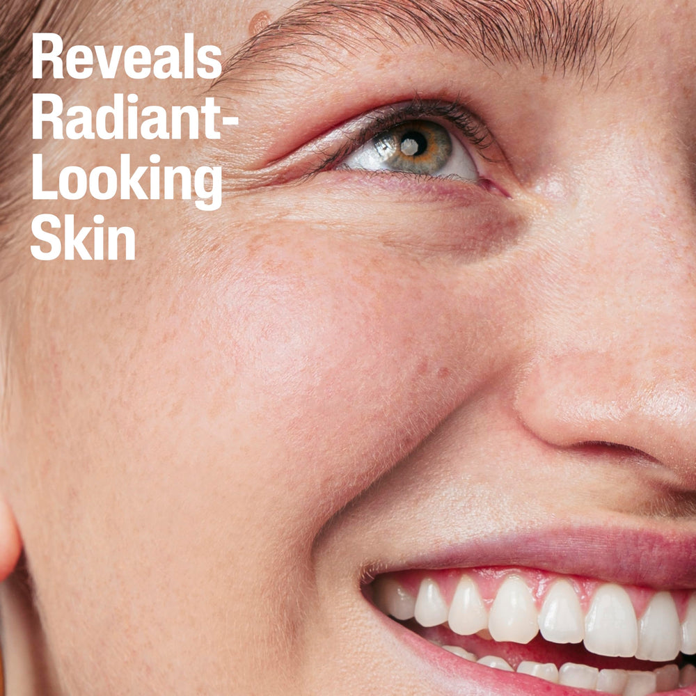 After-use Cetaphil Exfoliating Face Wash reveals softer, smoother skin texture.
