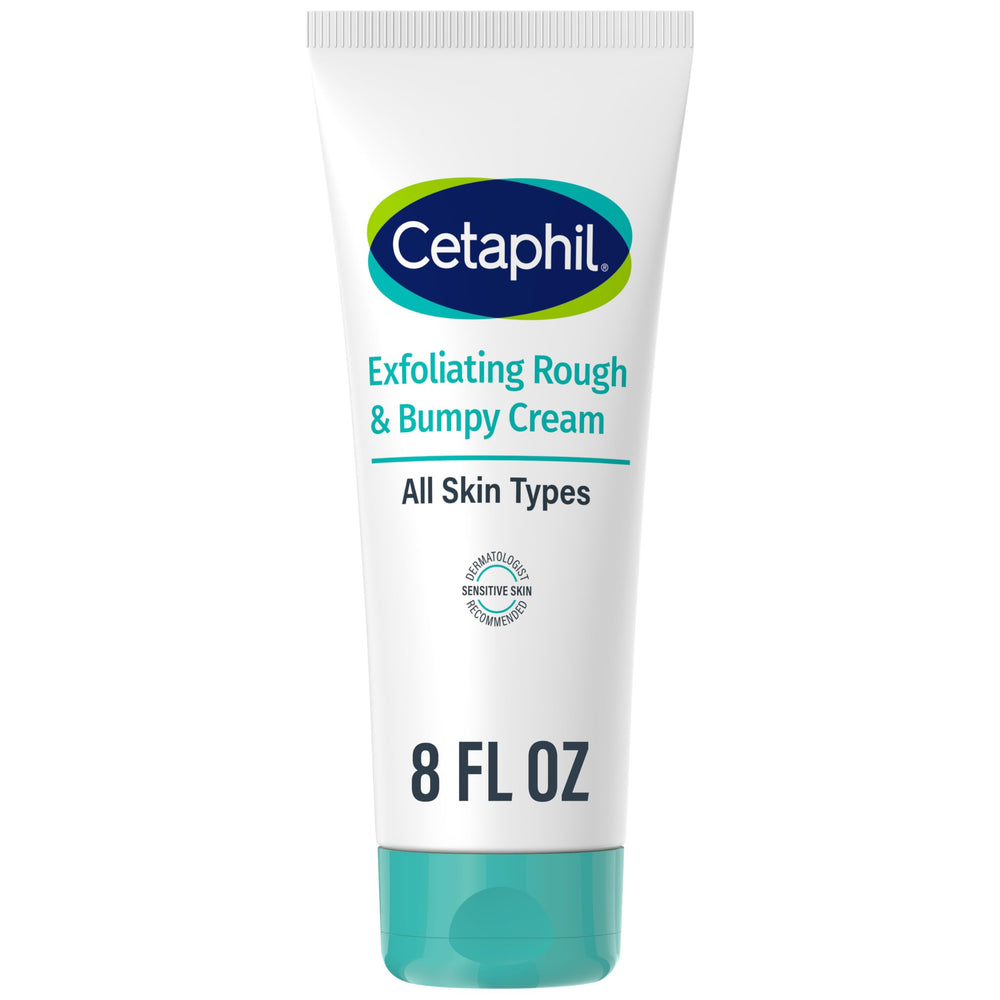 Cetaphil Exfoliating Rough and Bumpy Cream tube for easy daily application.