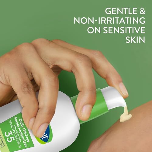 Cetaphil Face Moisturizer SPF 35 fragrance-free daily moisturizer for sensitive skin.