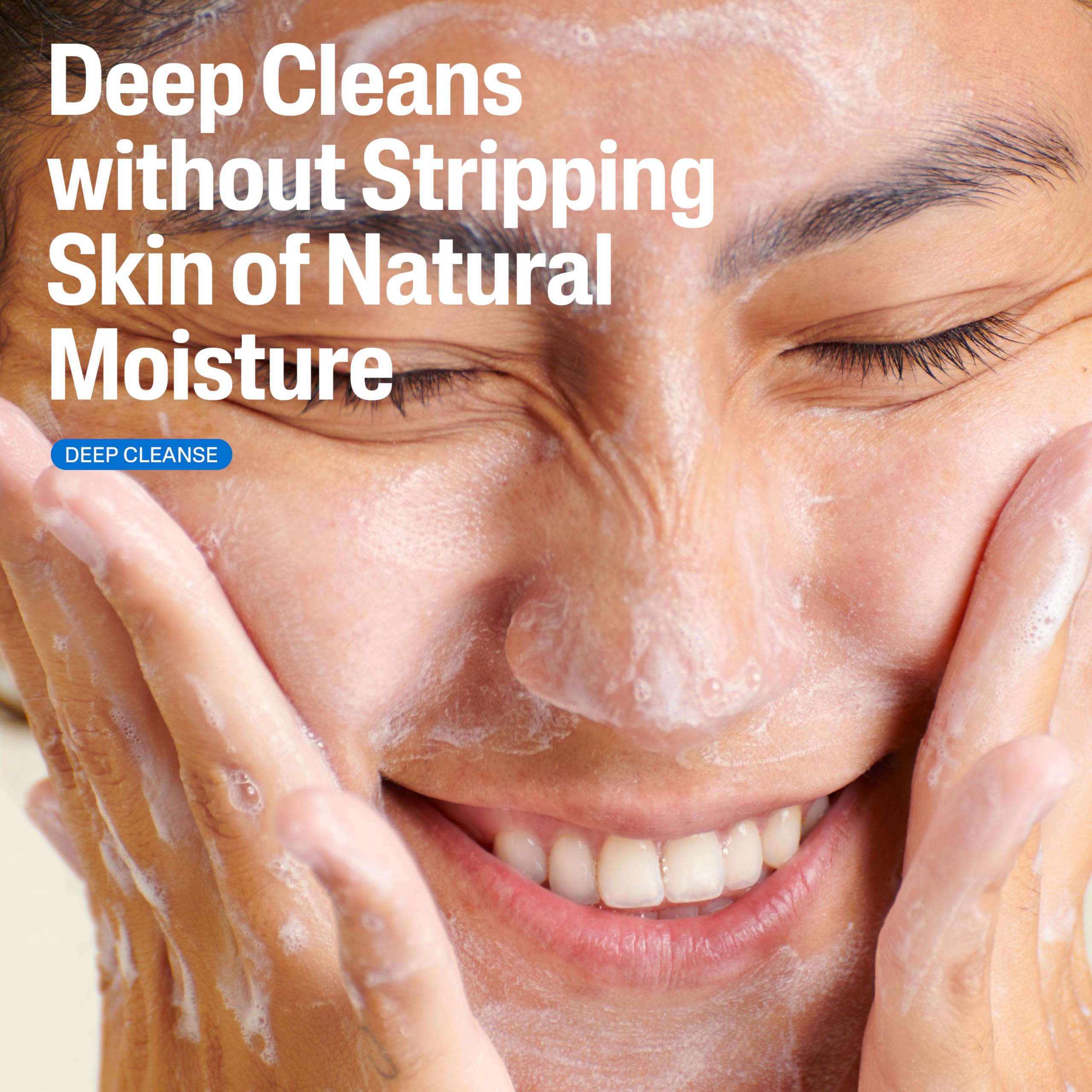 Cetaphil Face Wash niacinamide helps smooth texture and retain moisture.