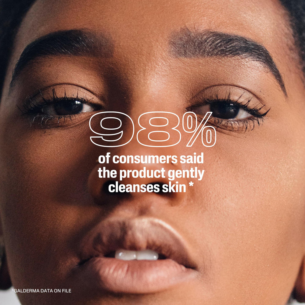 Close-up of creamy foam texture for a gentle cleanse