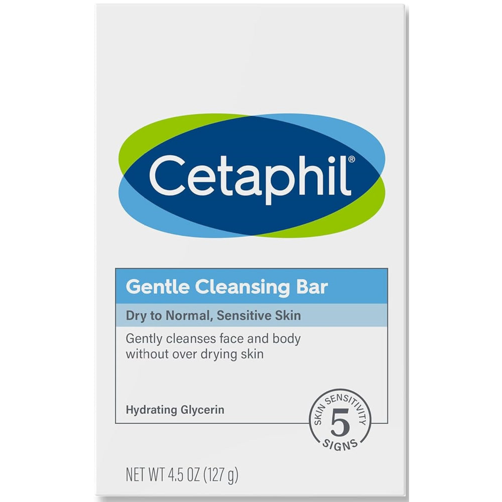Cetaphil Gentle Cleansing Bar daily-use setup suits sensitive skincare routines.