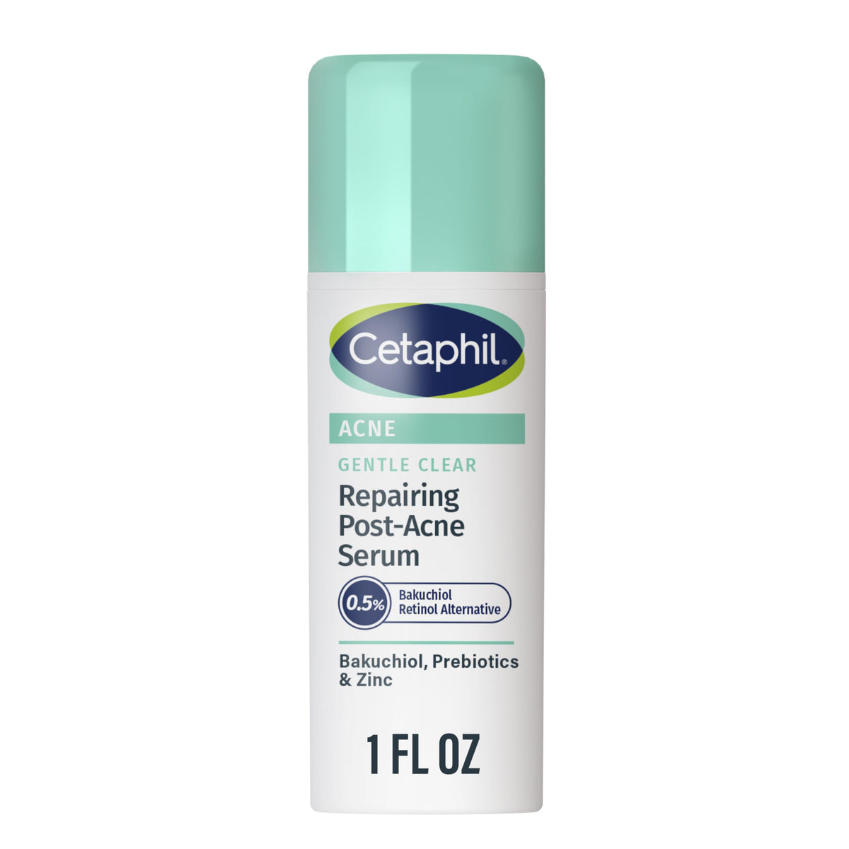 Cetaphil Gentle Clear Serum bottle close-up for hydrated, even-toned skin