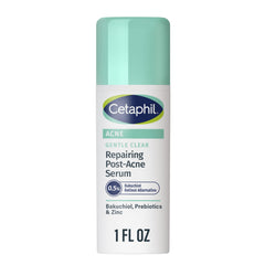 Cetaphil Gentle Clear Serum bottle close-up for hydrated, even-toned skin