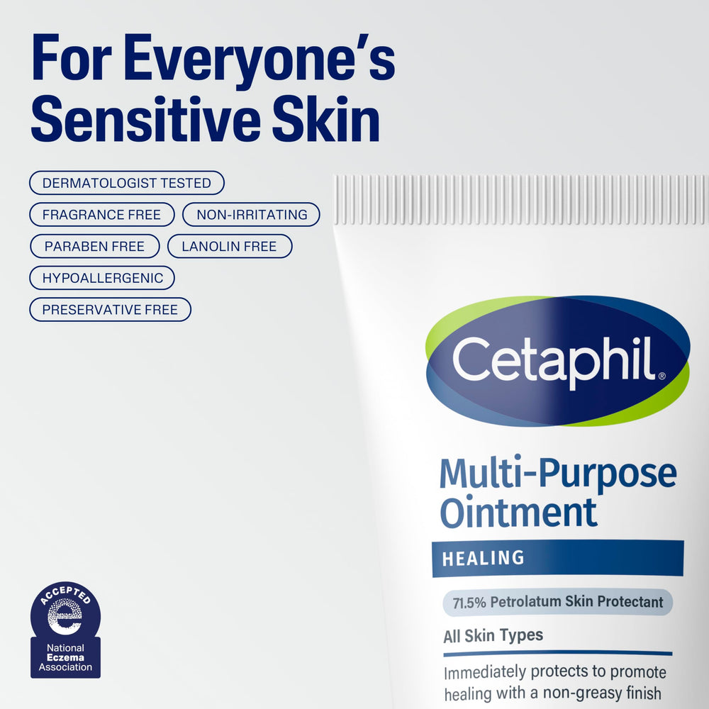 Cetaphil Healing Ointment vitamin E supports nourished skin
