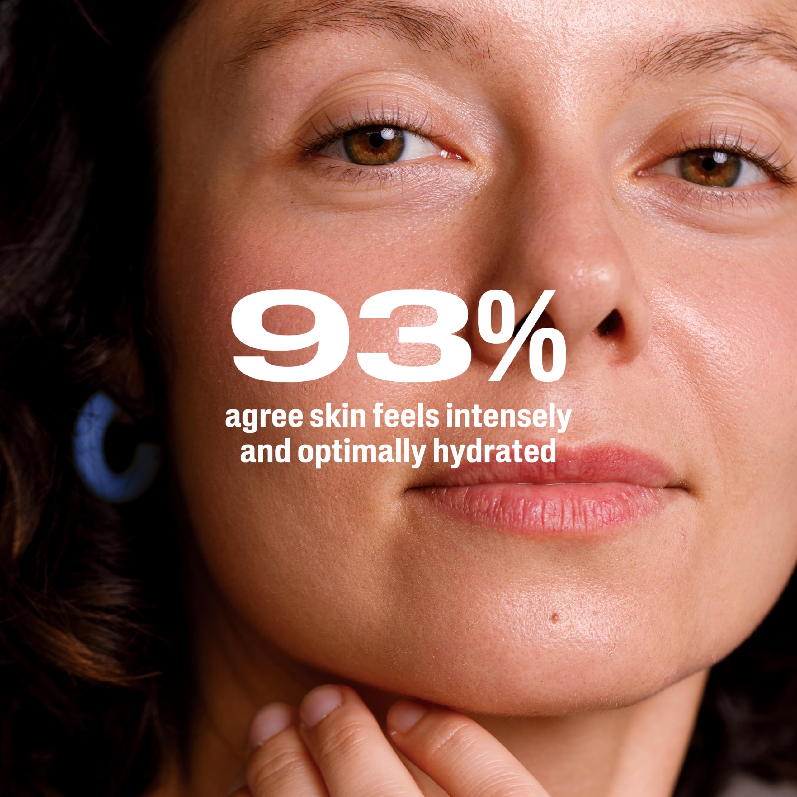 Cetaphil Healthy Renew 24-hour hydration depicted on fresh skin.