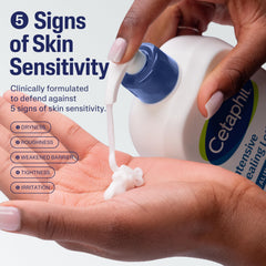Cetaphil Intensive Healing Lotion application scene emphasizes easy daily use.