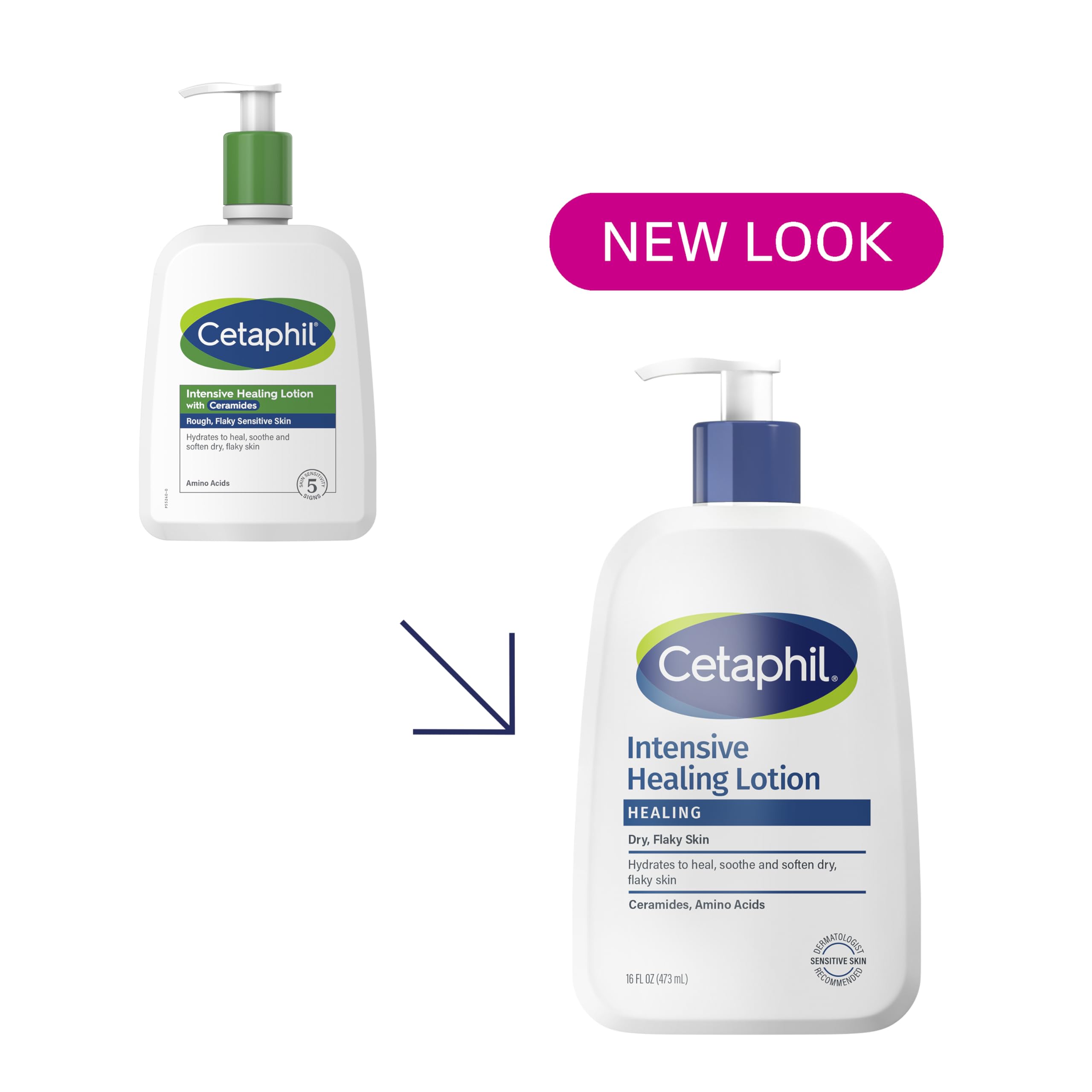 Cetaphil Intensive Healing Lotion ceramides texture closeup highlights barrier-strengthening formula.