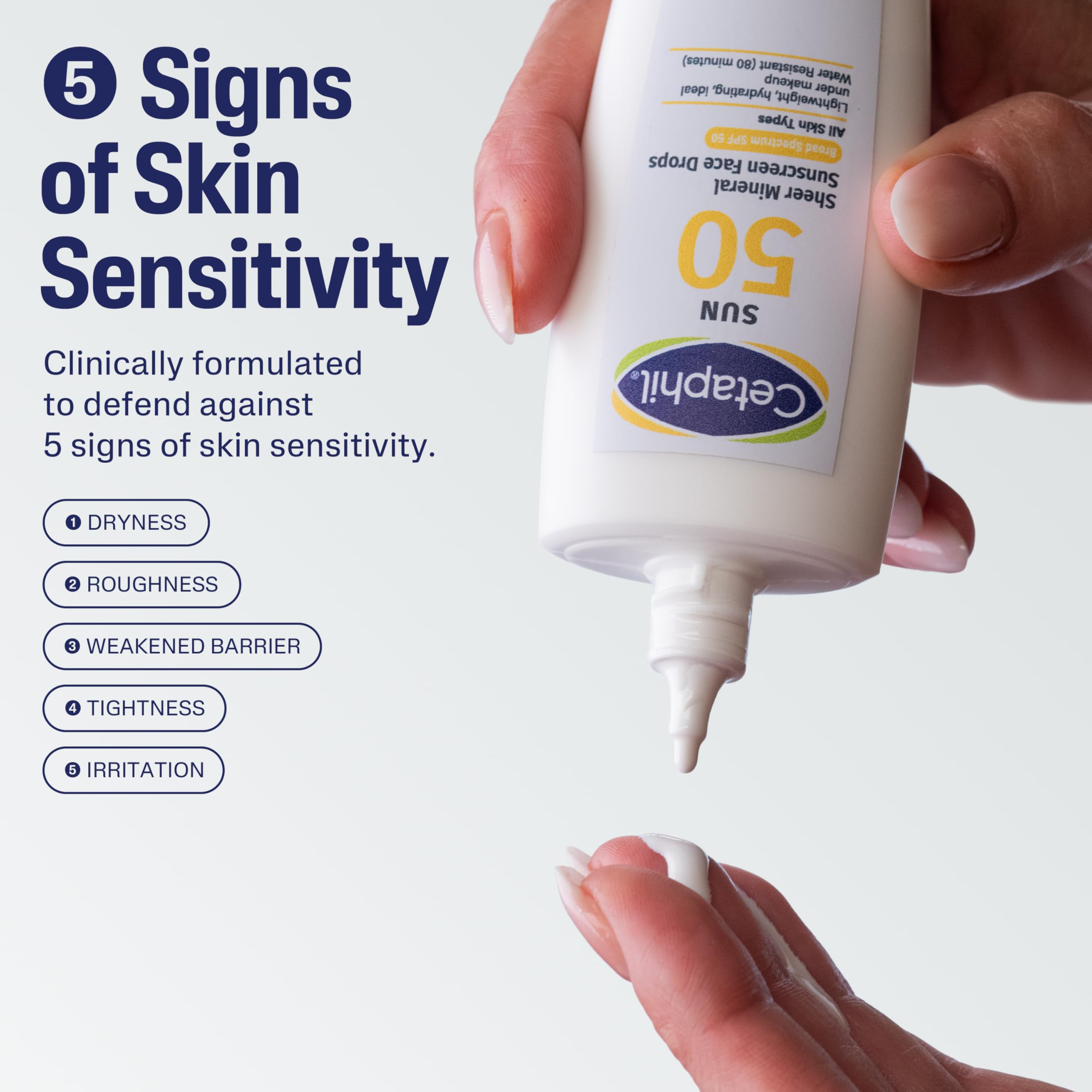 Cetaphil Sheer Mineral is dermatologist-tested safe for facial use.