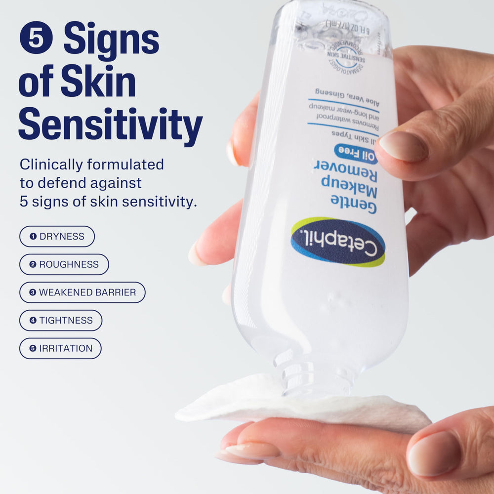 Cetaphil two‑phase formula shaken to combine for effective lifting