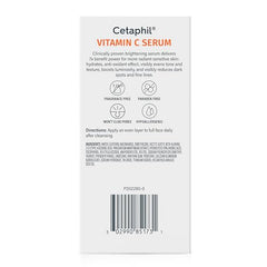 Cetaphil Vitamin C Serum apply pump demonstrates quick absorption and even tone.
