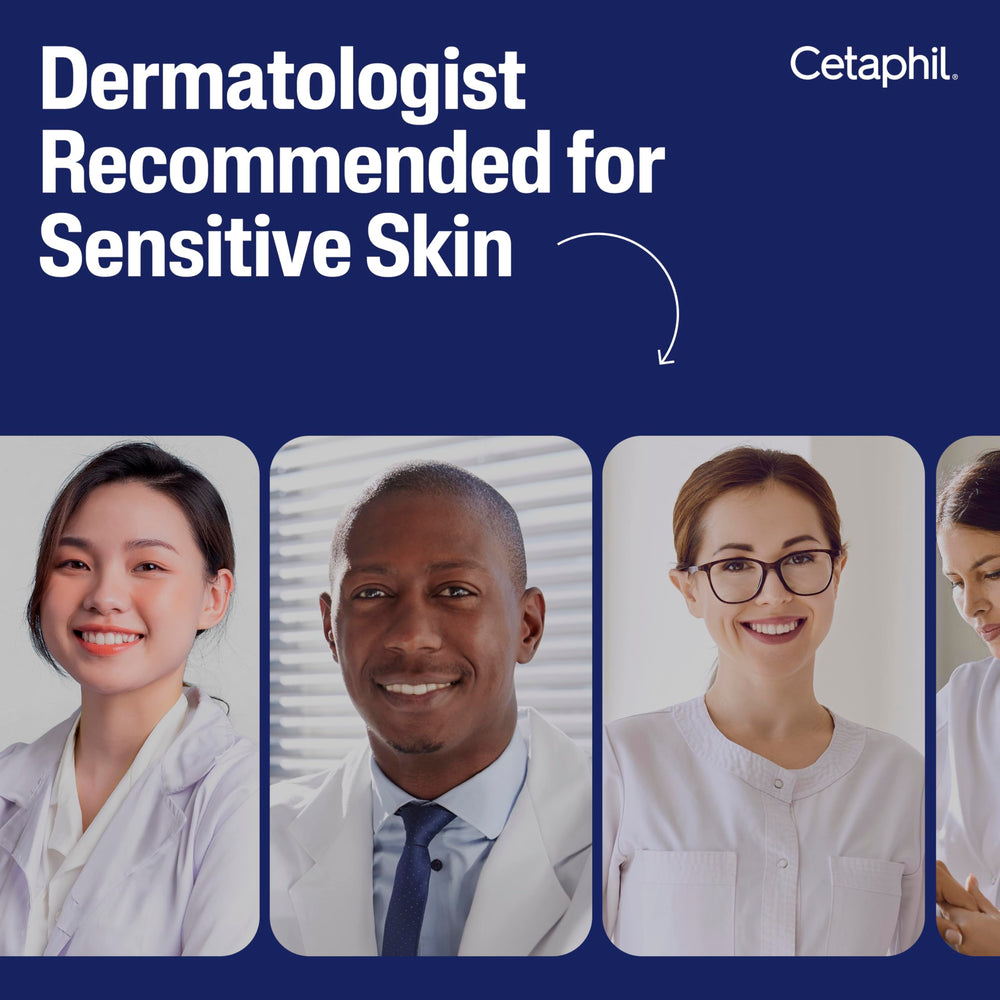 Cetaphil Vitamin C Serum skin surface closeup emphasizes luminosity and clarity.