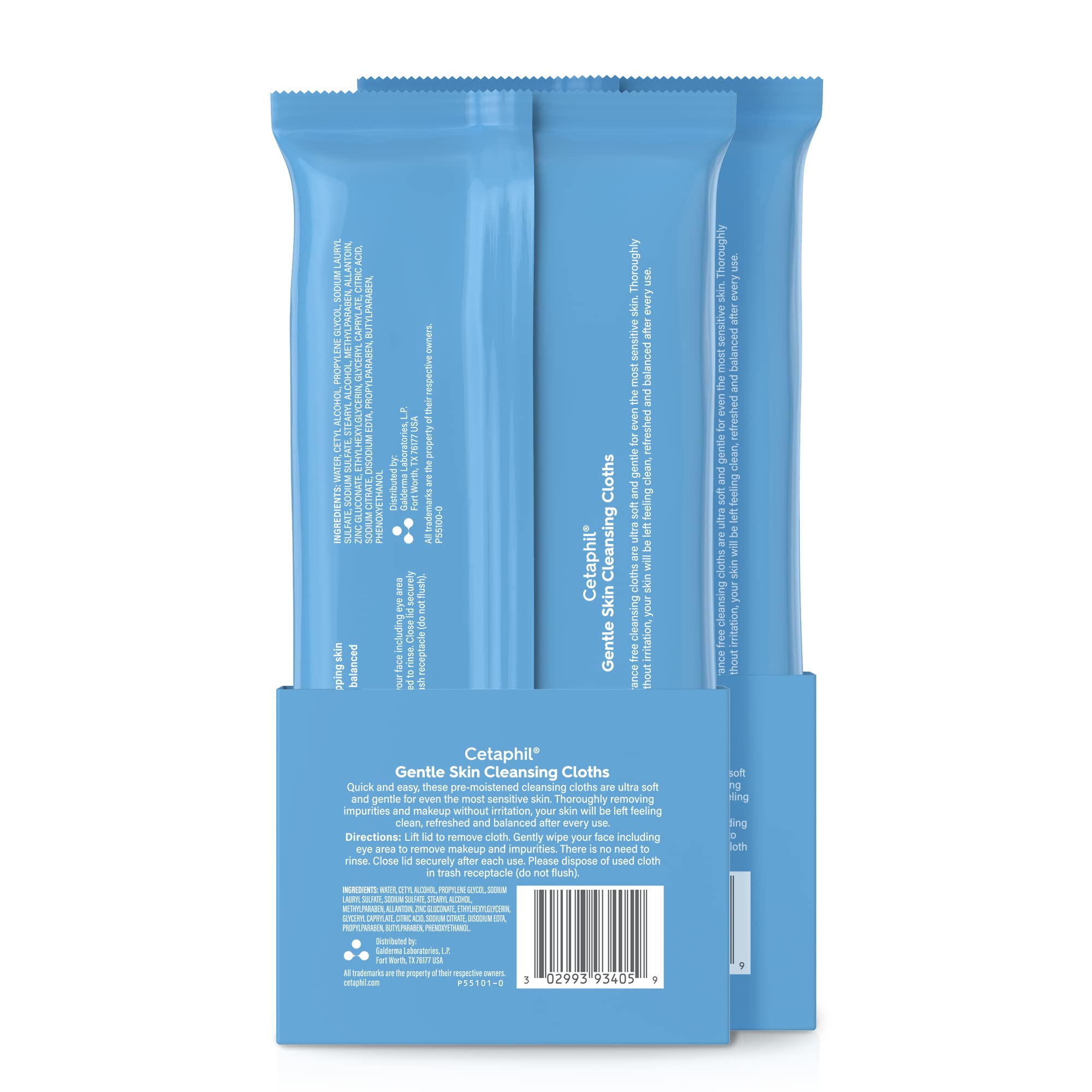 Cetaphil Wipes after workout for refreshing clean hands and face.