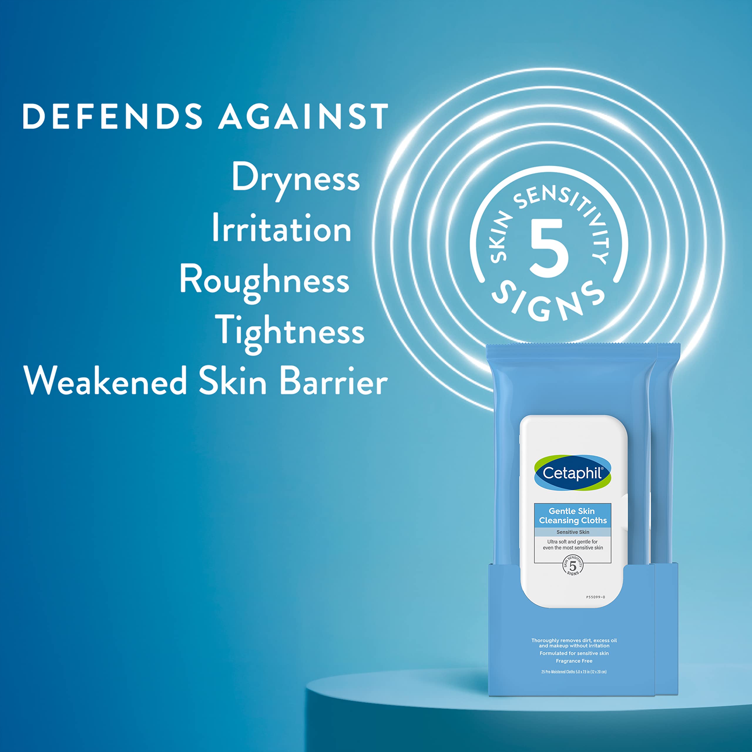 Cetaphil Wipes on-the-go use for quick cleanse at gym or travel.