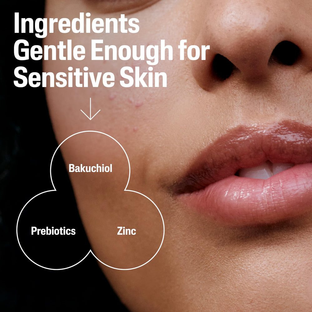 Cetaphil zinc and prebiotics aiding skin barrier close-up