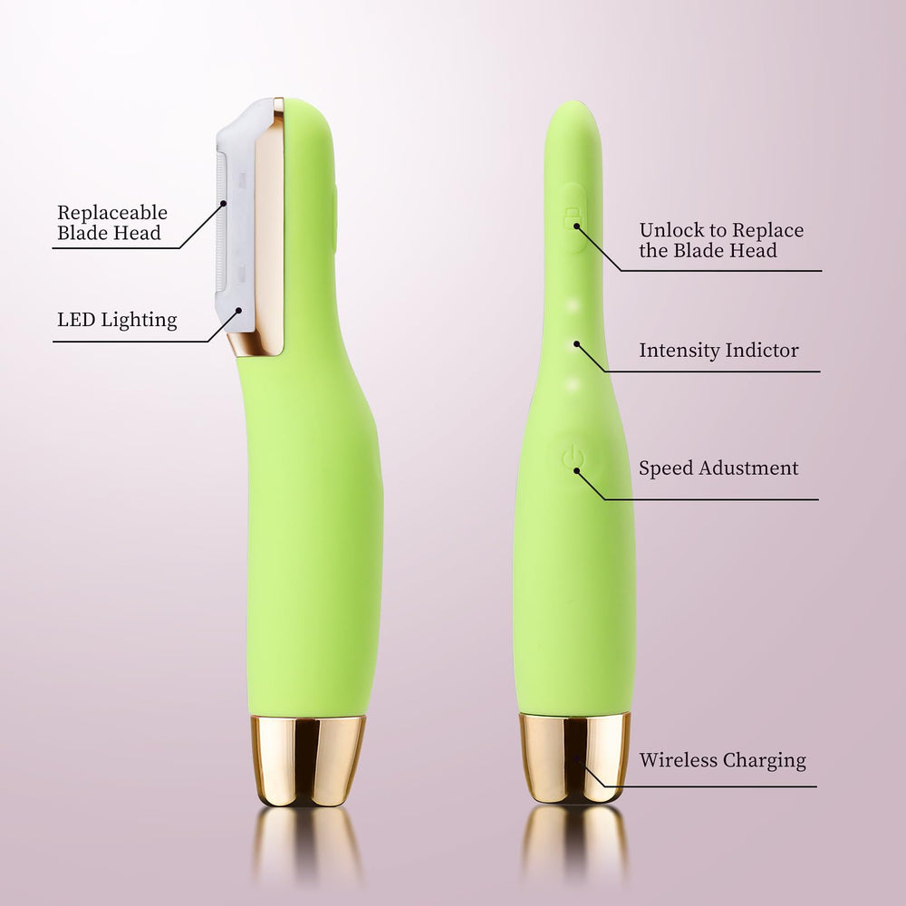 CEVEK Sonic Dermaplane Razor travel-case highlights portable skin care on the go.
