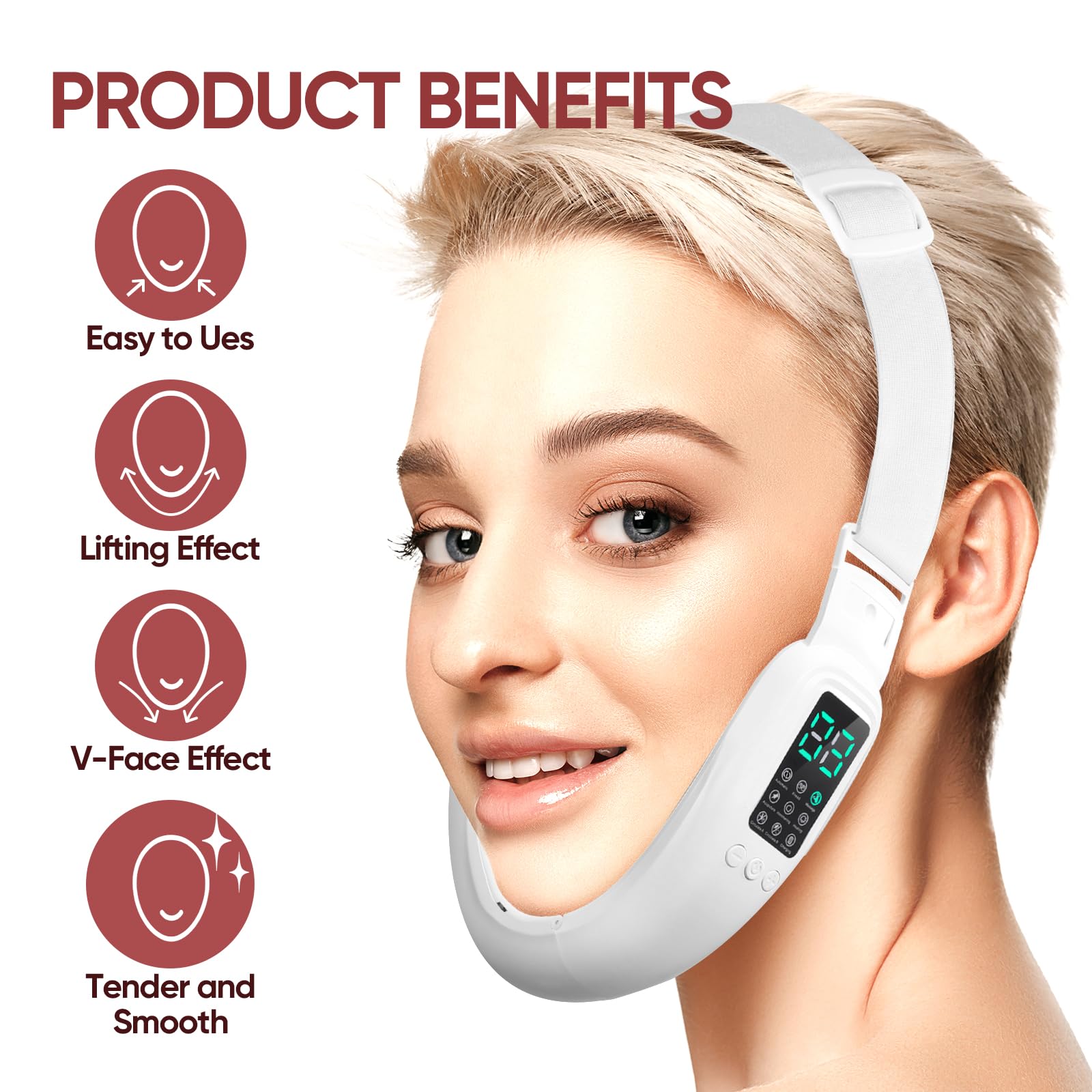 Ceymodir adjustable head strap ensures secure fit during routines.