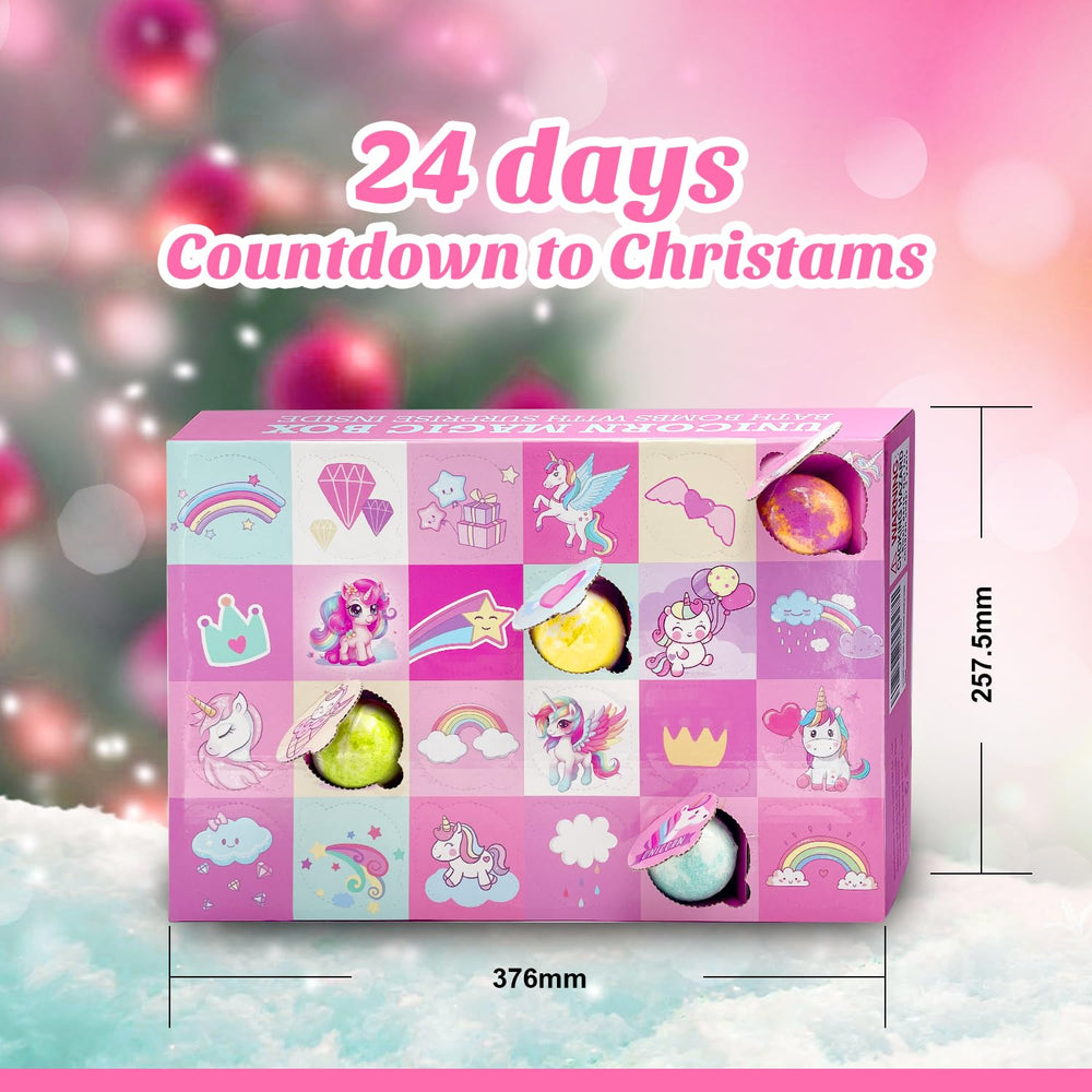 cf natural daily unicorn bath bombs gift box image—perfect birthday or holiday gift idea