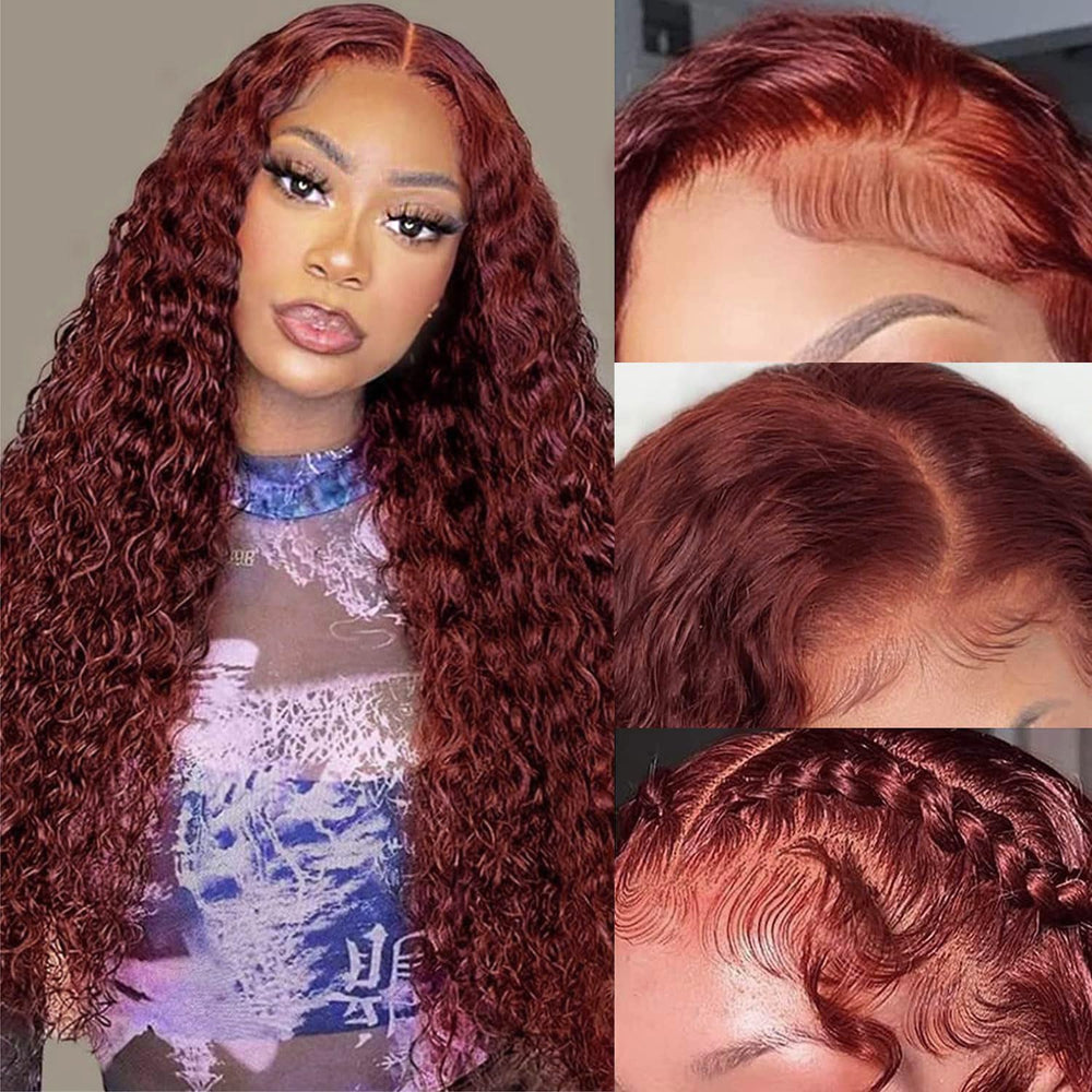 Cfaimity color stable burgundy wig suitable for dyeing or restyling