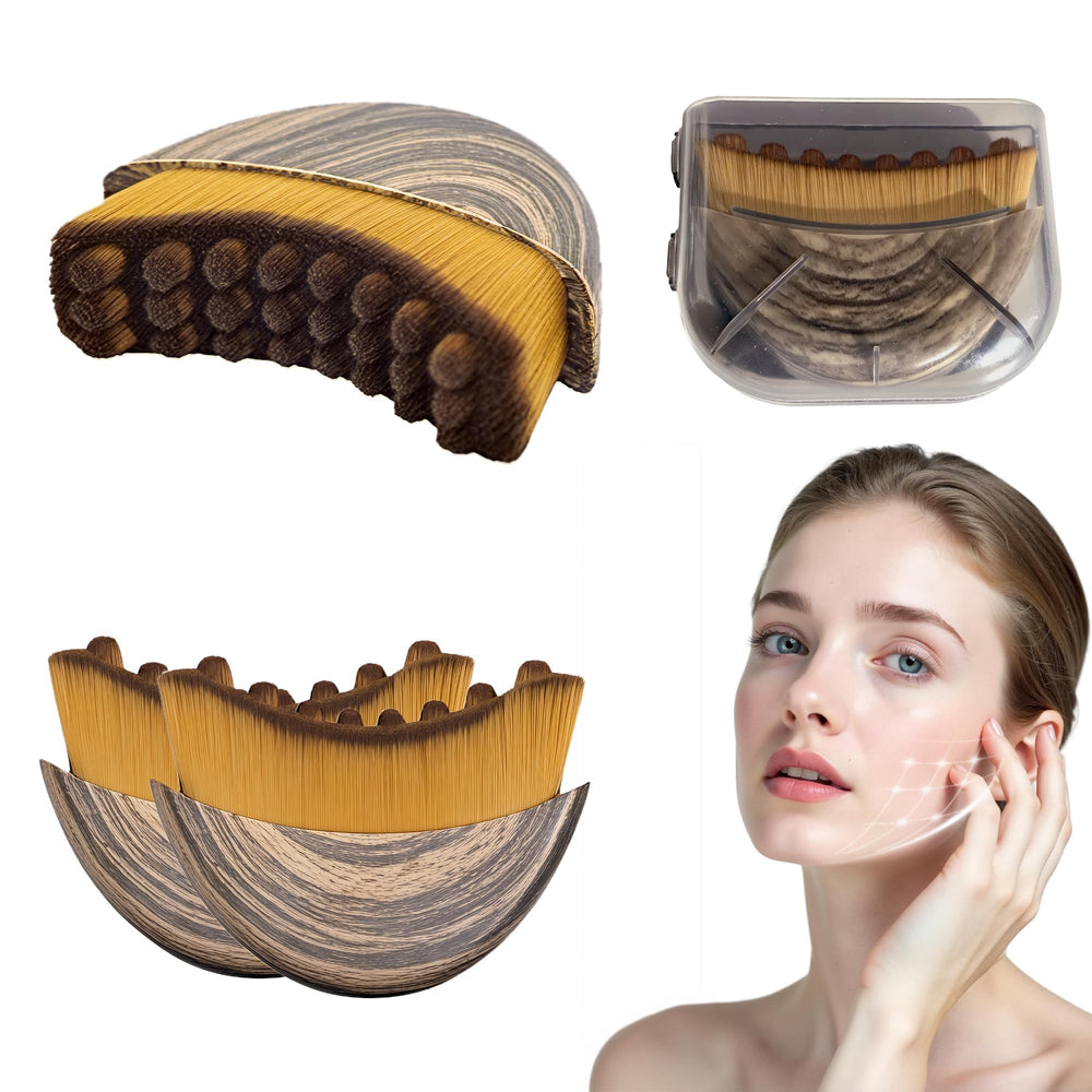 CFPL-CG Lymphatic Contour Face Brush dual-pack front view for daily contouring