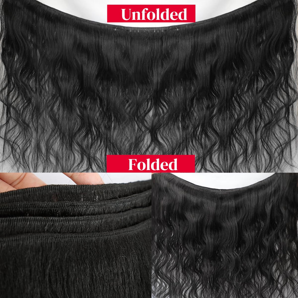 CFY Brazilian virgin hair 24-inch natural-color view highlights versatile styling options