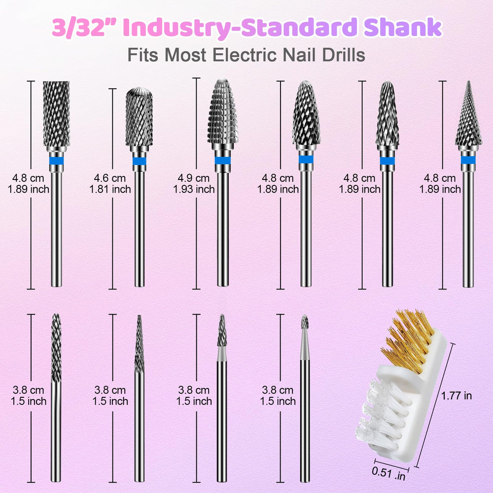 CGBE cleaning brush included—keeps drill bits clean for repeated use.