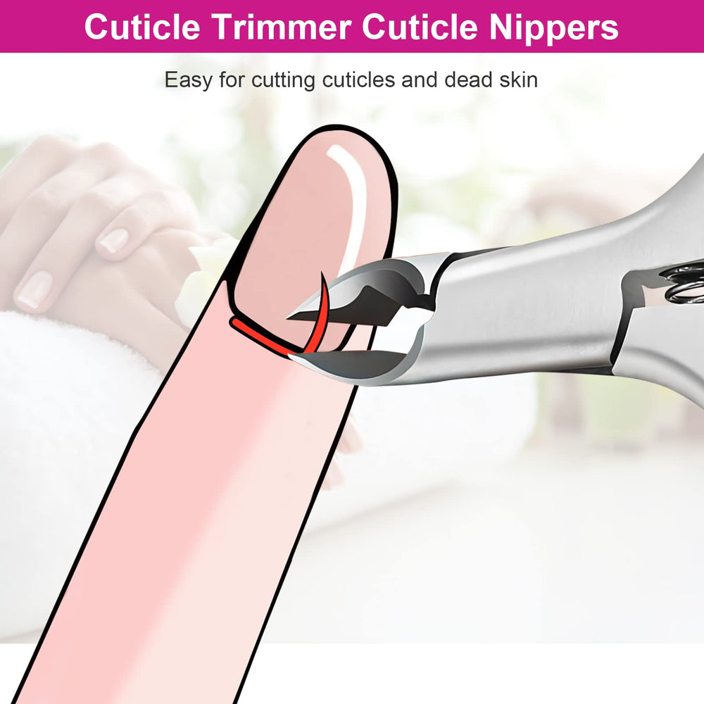 CGBE Cuticle Clipper sized 11.3 x 7 cm fits neatly in home kits.