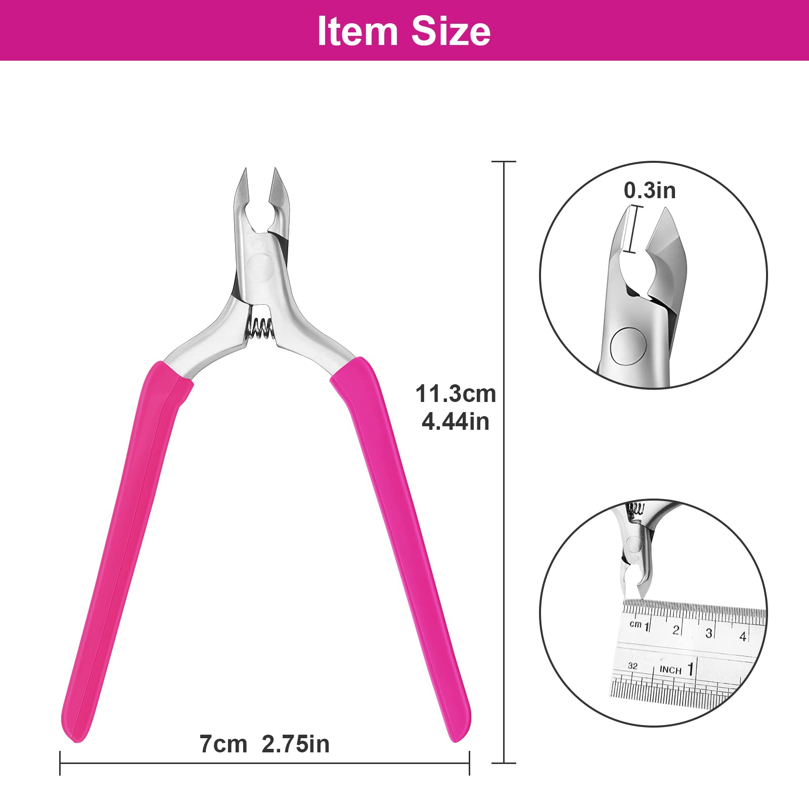 CGBE Cuticle Clipper protective sleeve guards fingers during handling.