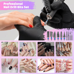 CGBE durable drill bits with easy-clean brush—reusable for quick maintenance.
