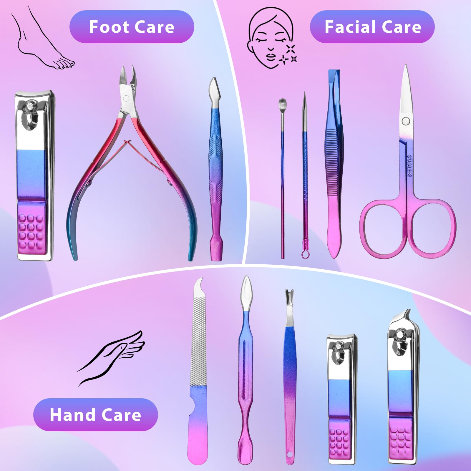 CGBE nail clippers stainless steel professional offers durable sharp blades for precise trimming.