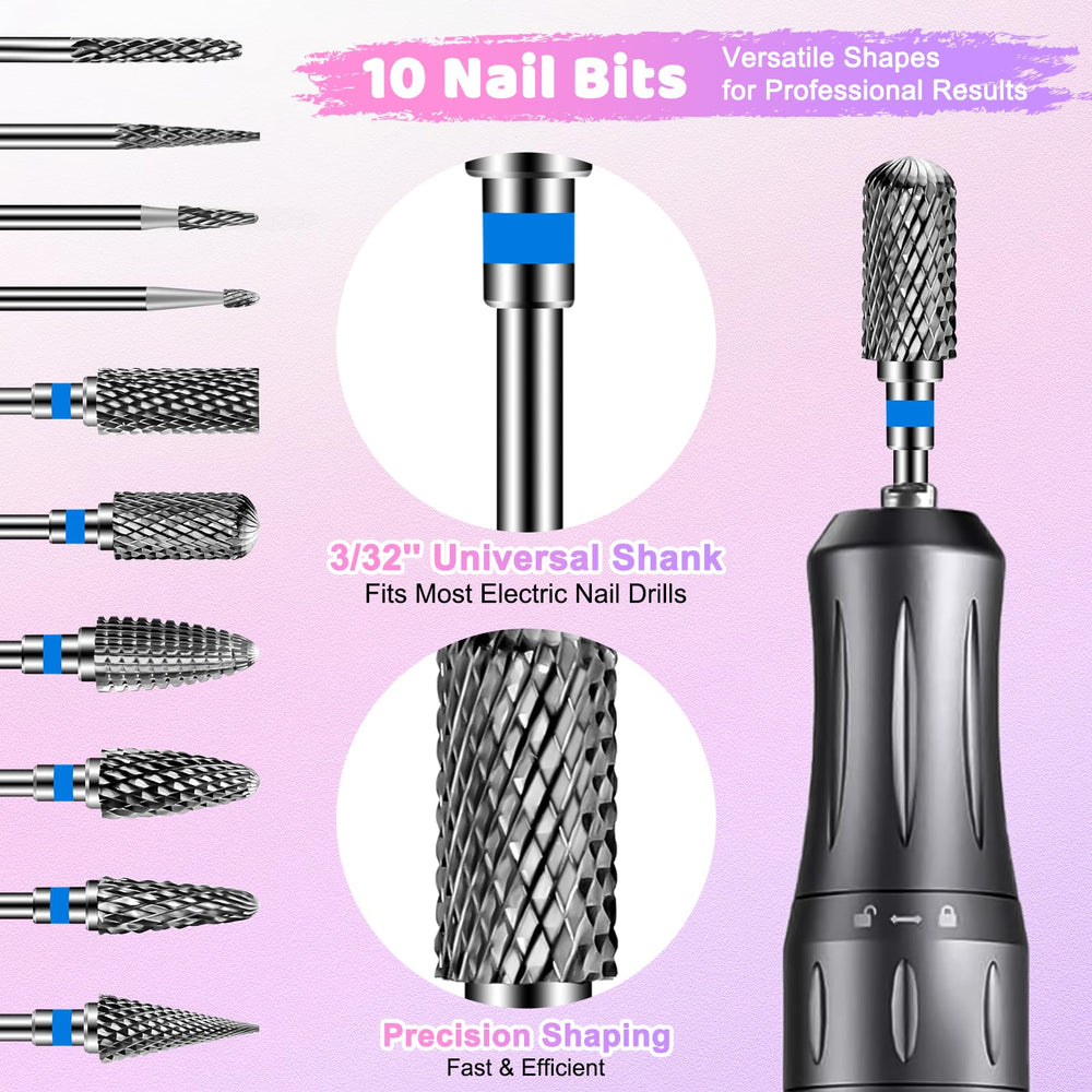 CGBE tungsten carbide nail bits closeup—hardwearing bit for long-lasting professional results.