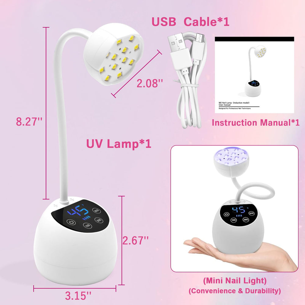 CGBE UV LED Nail Lamp four timers setup supports flexible curing durations