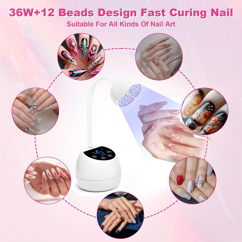 CGBE UV LED Nail Lamp compact portable design suitable for travel and USB charging
