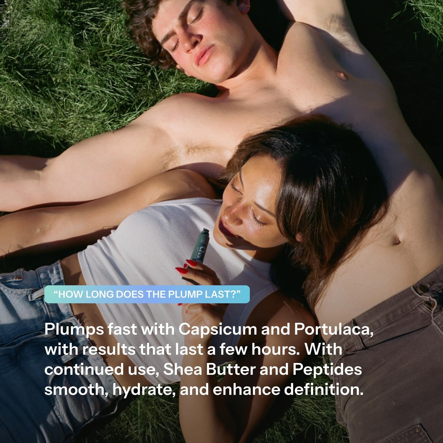 Chaddy ingredients Palmitoyl Tripeptide-38 supports elasticity and lip texture.