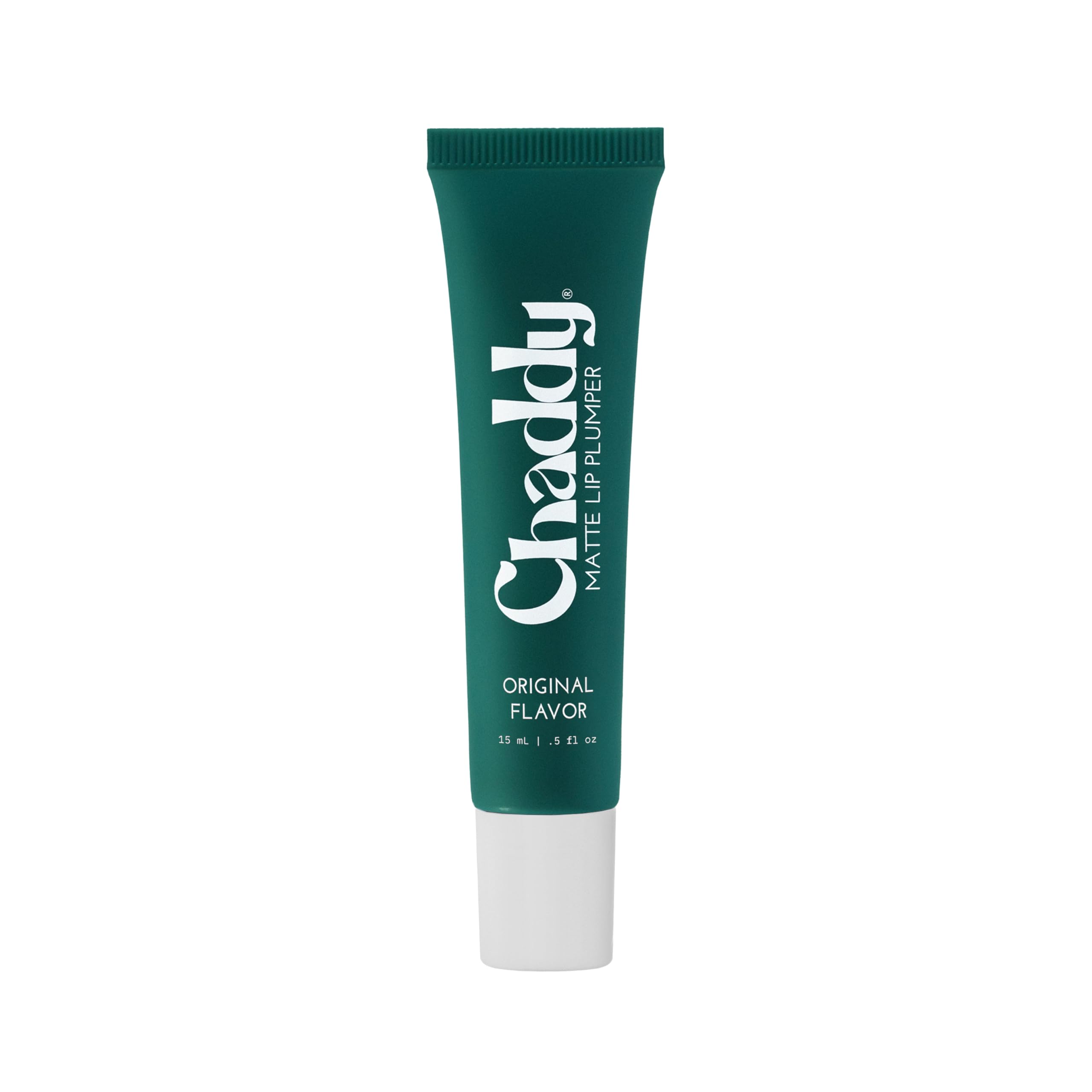 Chaddy Matte Lip Plumper original bottle provides hydrated, plump-looking lips.