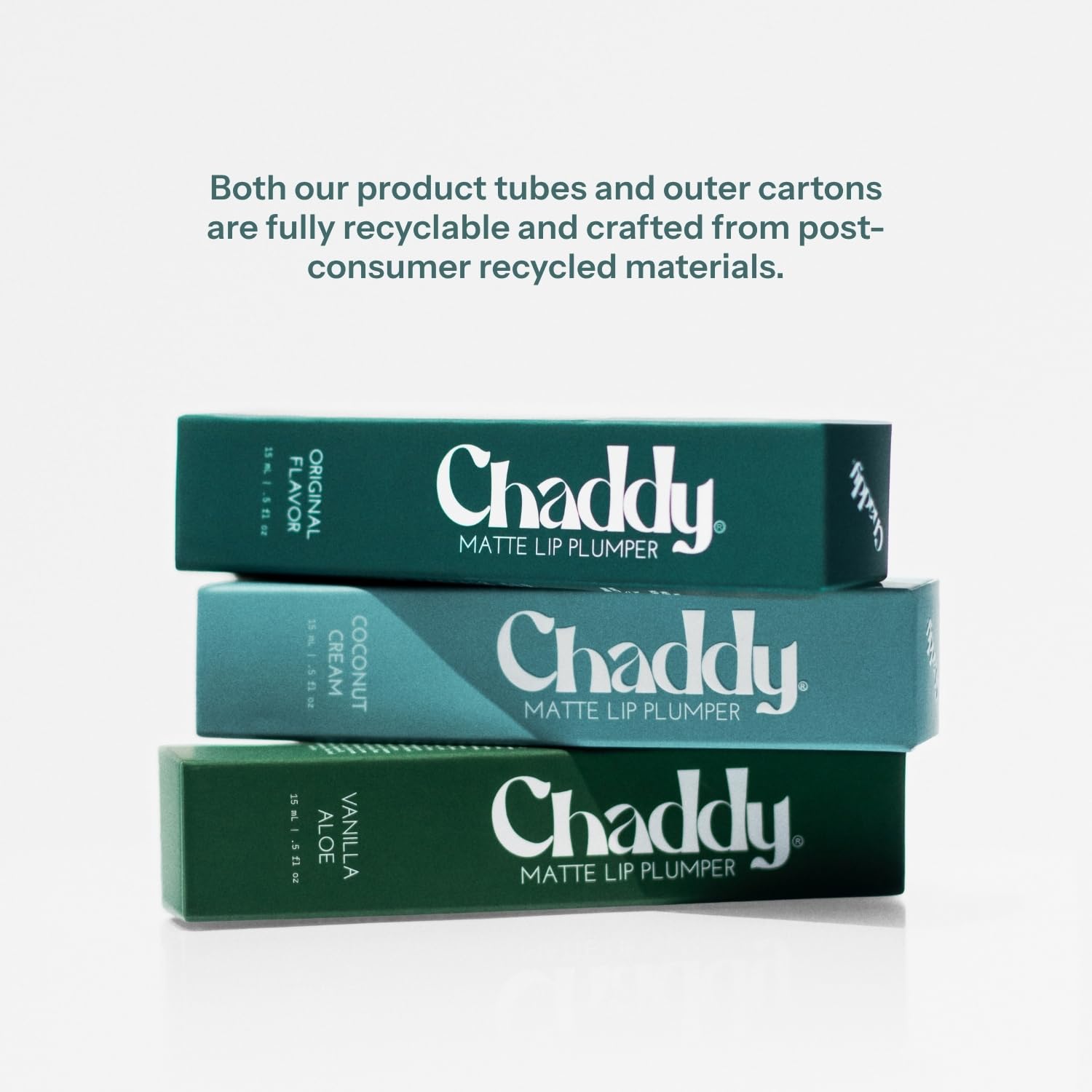 Chaddy Vanilla Aloe daywear look demonstrates versatile, natural lip enhancement.