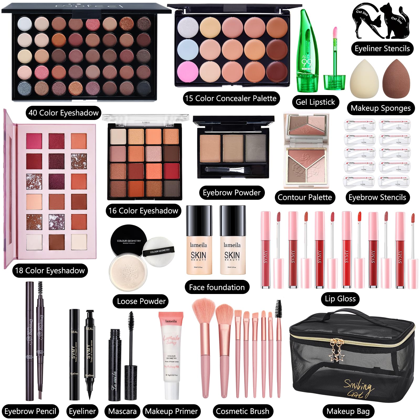 CHAFFUL makeup kit primer swatch for smooth base