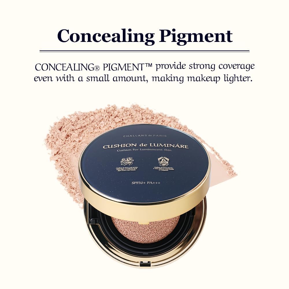 CHALLANS DE Cushion Luminare Ex long-wear swatch stays fresh all day