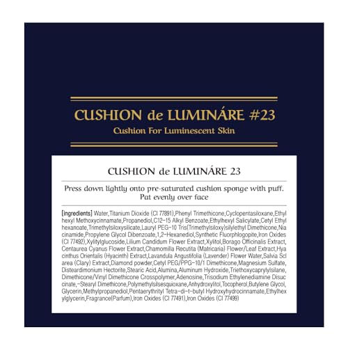 CHALLANS DE Cushion Luminare Ex puff applicator ready for easy application