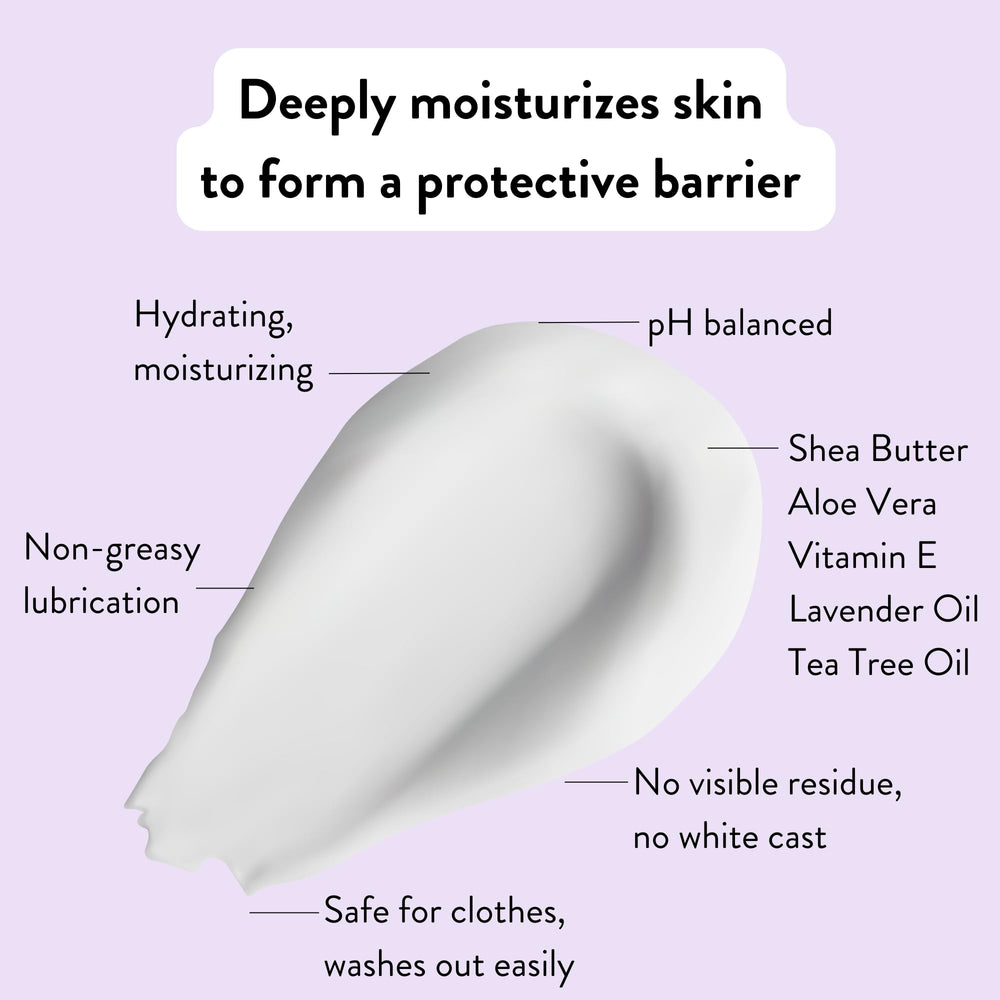 Chamois Butt'r Her' before-ride application showing skin comfort