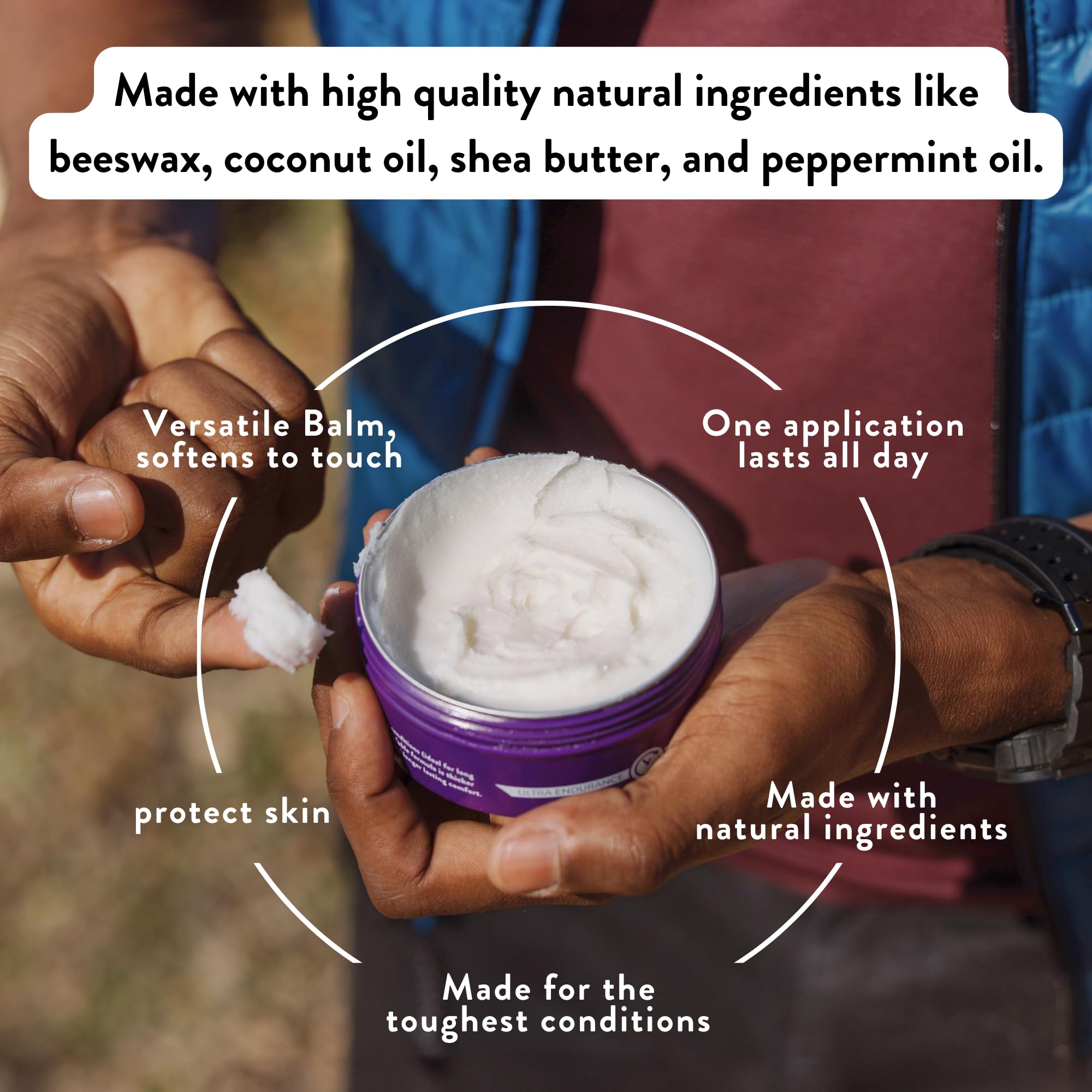 Chamois Butt'r Ultra balm being applied to skin for immediate comfort.