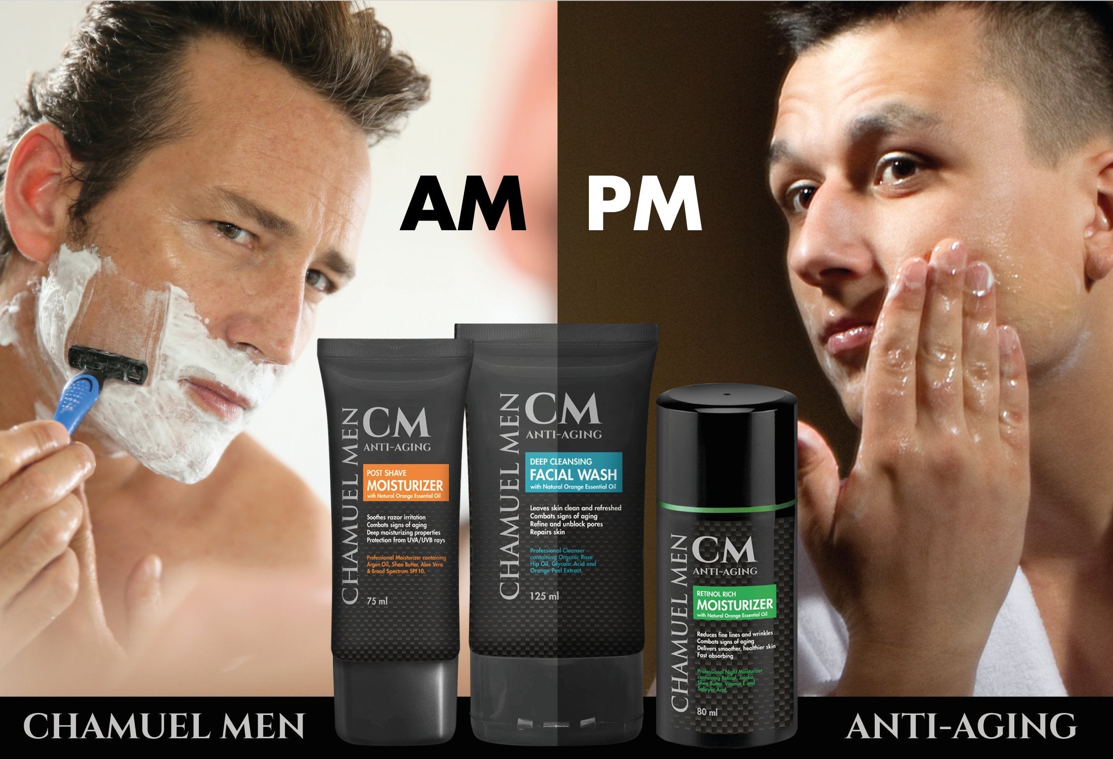 CHAMUEL MEN fragrance-free formula image no artificial additives