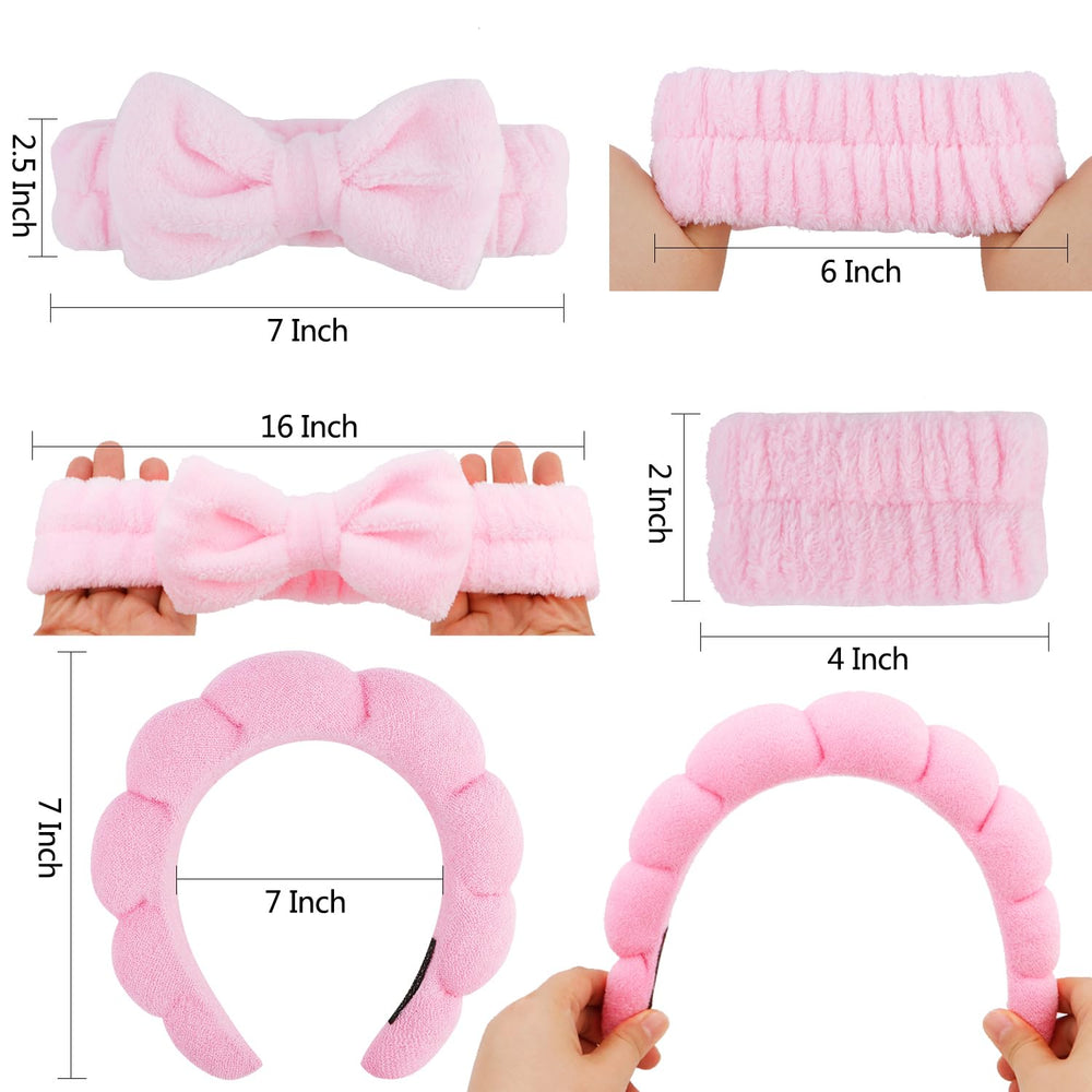 Chanaco gift-pack spa set shows two headbands and four wristbands.