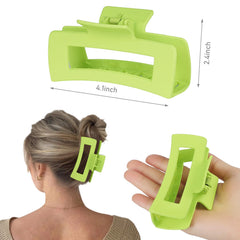 CHANDAT Dopamine 4.1-inch pink rectangle hair clip keeps updos secure during busy mornings.