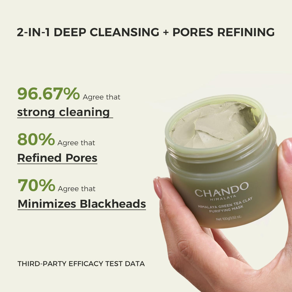 CHANDO HIMALAYA Green Tea Extract close-up shows antioxidant skin support.