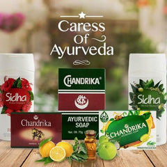 Chandrika 4-pack packaging closeup signaling sustainable, family-friendly cleansing.