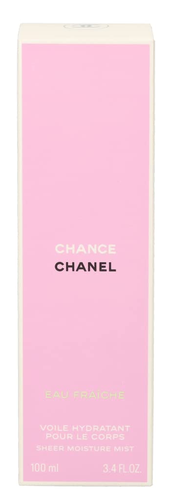 CHANEL Chance Eau Fraiche body mist closeup on skin for velvety hydration